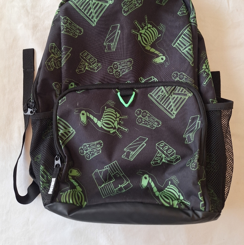 Fortnite Black and Green Backpack